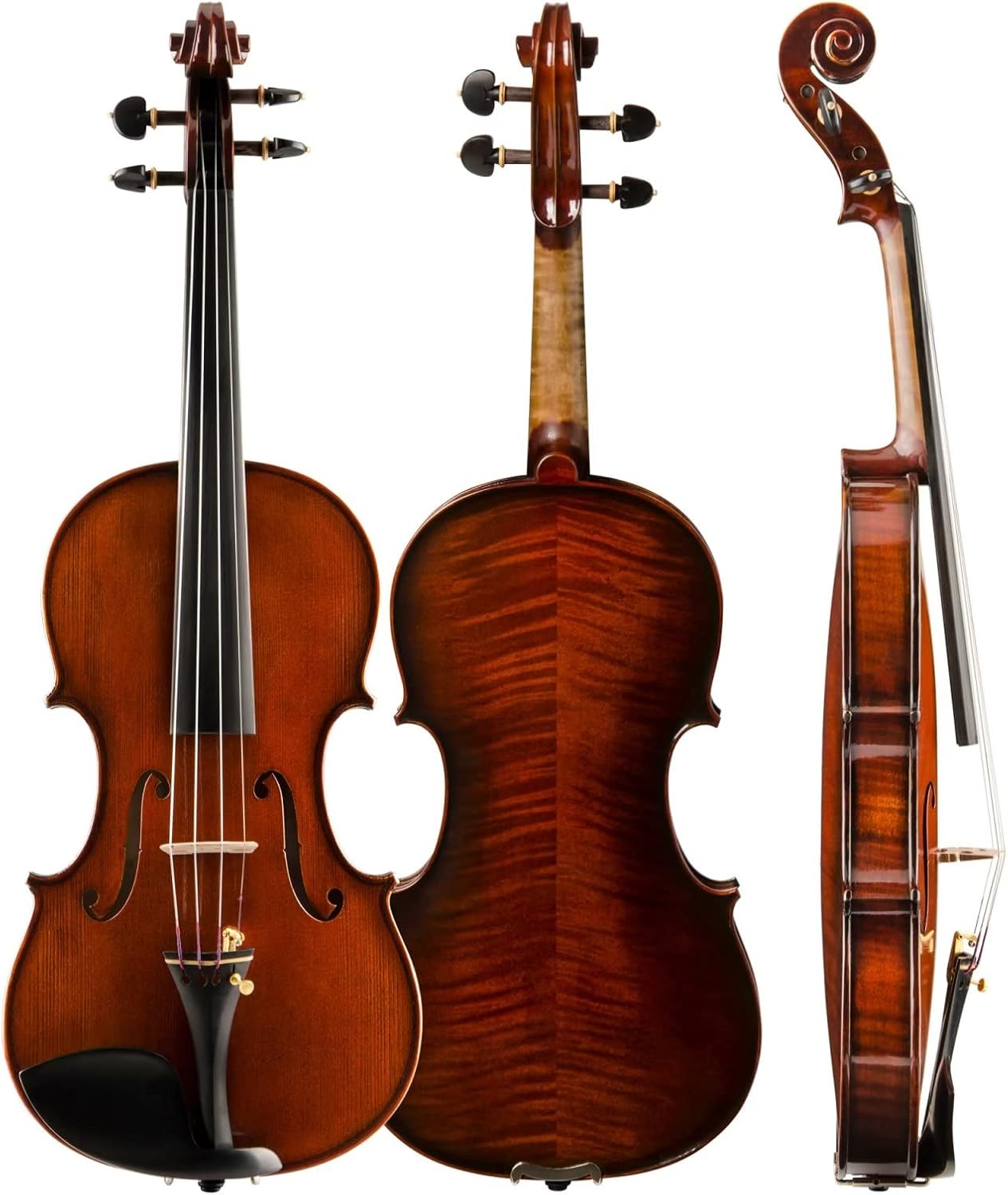 CHRISTINA V05D Professional Handmade Acoustic Violin Kit – Full Size & Fractional Sizes – European Spruce & Maple - CHRISTINA