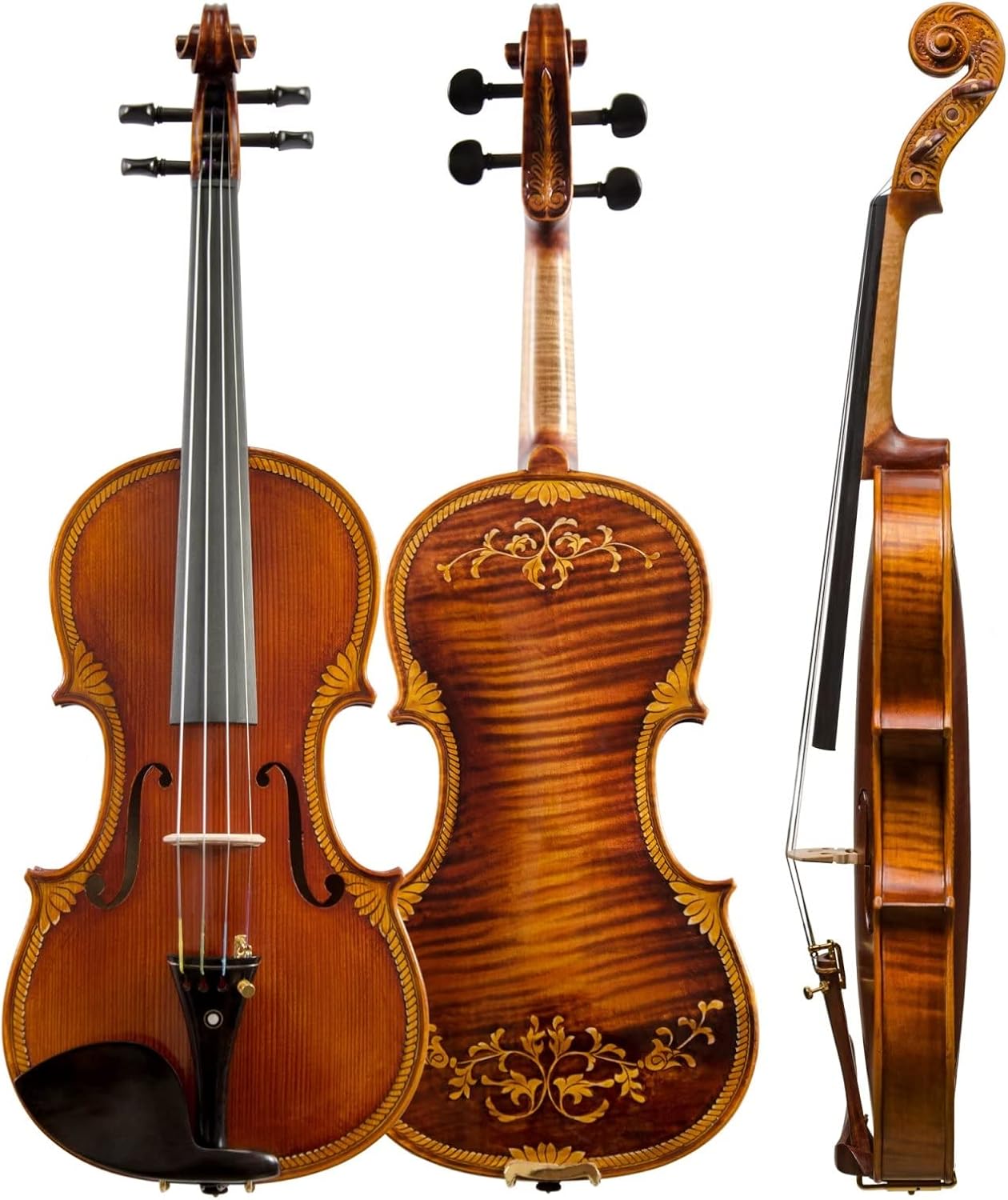 CHRISTINA V07 Limited Violin Kit – Handmade Professional Acoustic Violin, Spruce Top & Maple Back - CHRISTINA